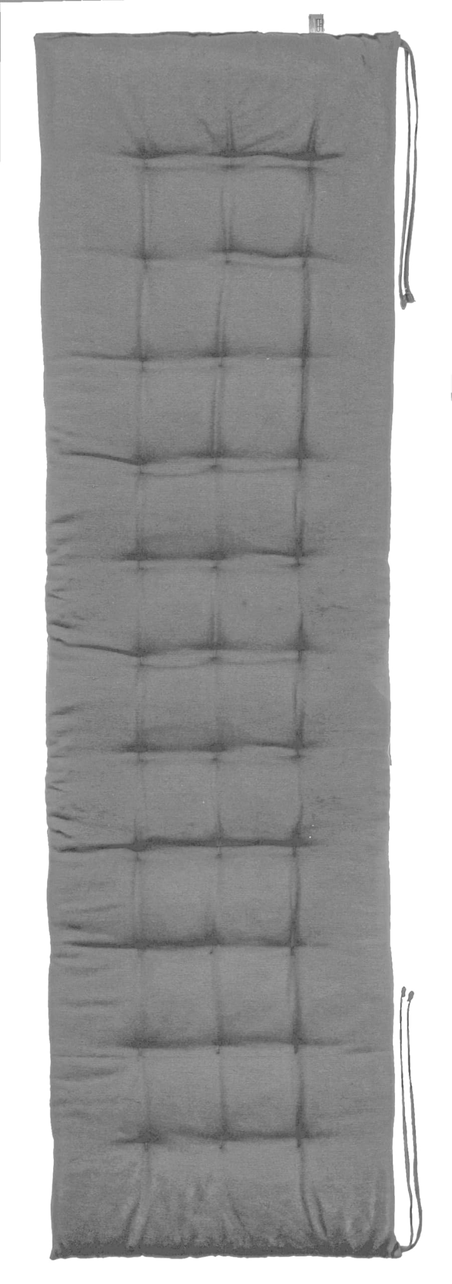 Brandsseller Cuscino da Banco 140x40x4 cmCuscino da seduta Imbottitura per Panca con Cinghie di Fissaggio Cuscino da seduta trapuntato per interni ed esterni - Grigio Chiaro
