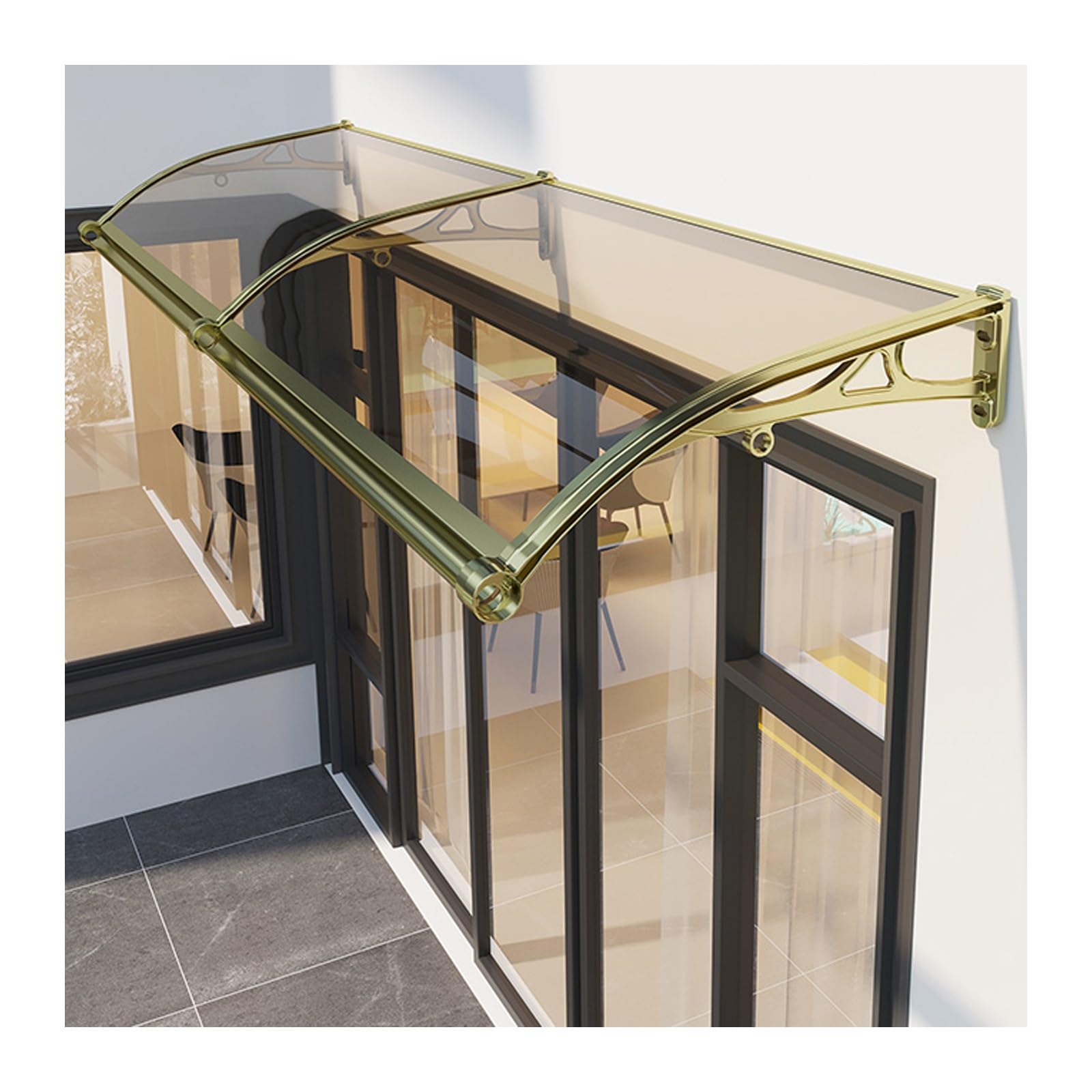 Copertura per porte e finestre da esterni, 61 x 149,9 cm, resistente alla pioggia, per case e aziende, ideale per uso residenziale/commerciale