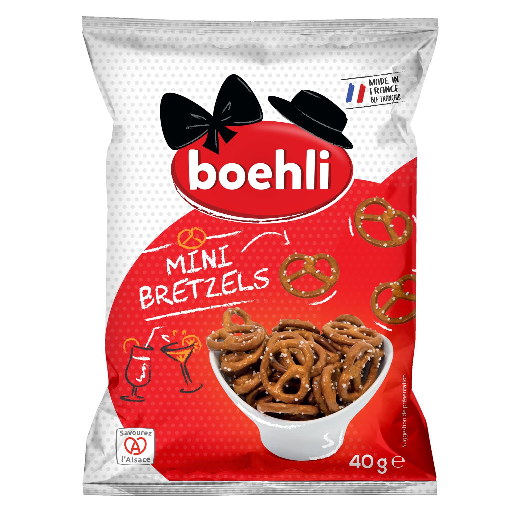 Bag Mini Pretzels 40g (Pack of 5)