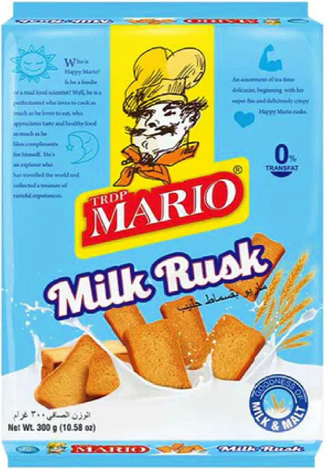 Mario Milk Rusk, 300 gm