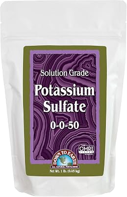 Down to Earth Solution-Grade Potassium Sulfate (0-0-50)