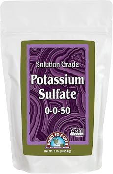 Down to Earth All Natural Fertilizers Solution Grade Potassium Sulfate 1lb