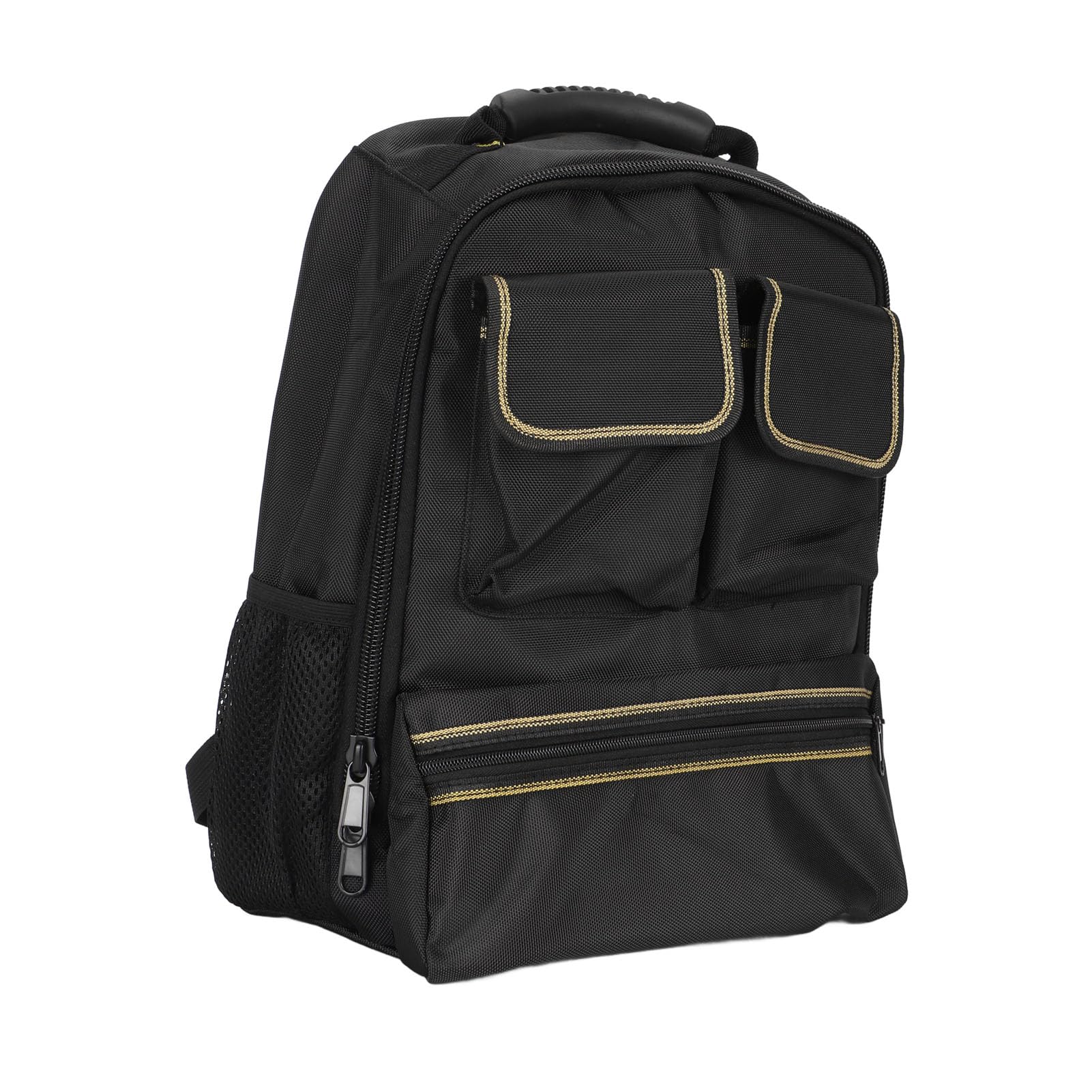 Hyuduo Sac à Dos à Outils Sac à Outils en Tissu Oxford à Dos d'électricien Multifonction pour les Techniciens de Maintenance avec Rangement du Matériel et Conception de Transport Portable