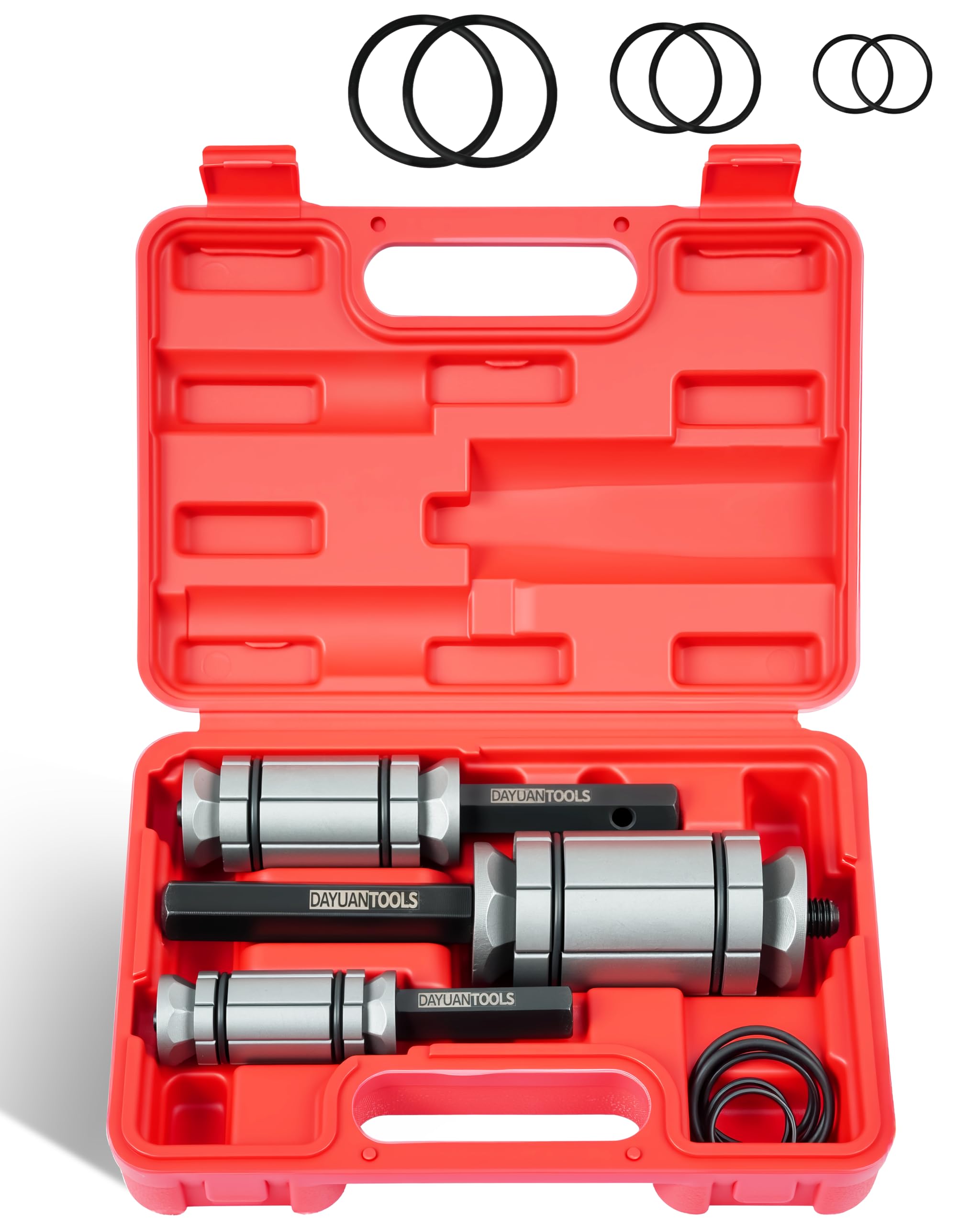 DAYUAN Lot de 3 élargisseurs de tuyau d'échappement universels de 1-1/8" à 3-1/2" pour tuyau d'échappement Ø 29 à 89 mm, élargisseur pour tuyaux d'échappement