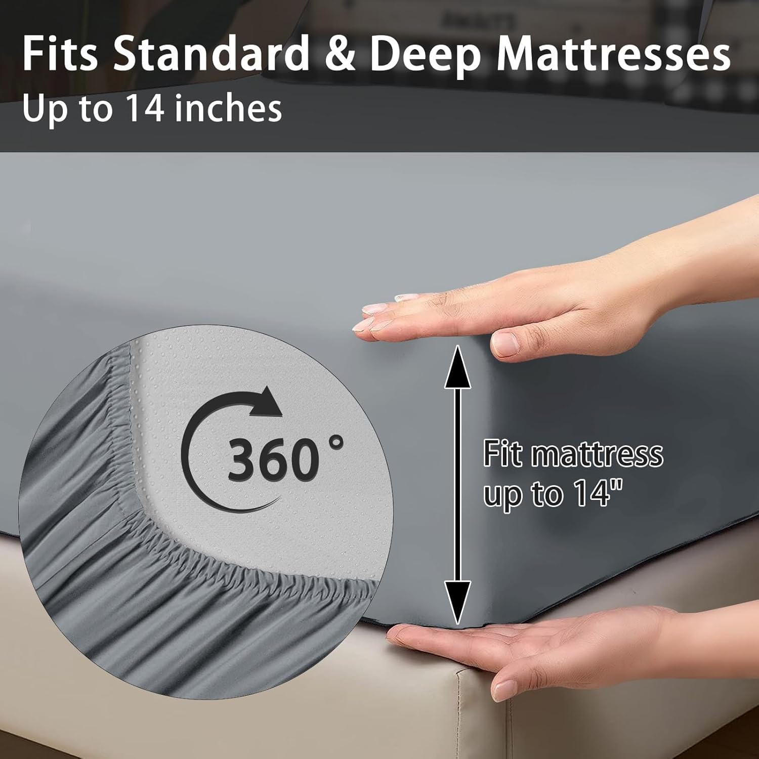 Comforter Set Queen Size, Camper Rv Camping Car 7 Pcs Bedding for Kids and Adults, Truck Funny Grey Bed Sheet Sets with Fitted Sheet 2 Pillowcases & 2 Shams for Bedroom Bed Decor