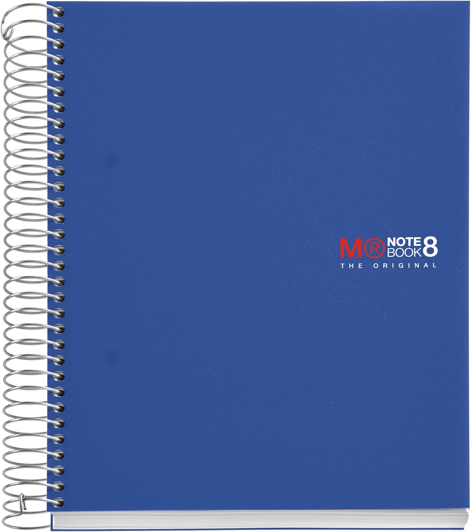 8 Subject Medium Spiral Notebook, College Ruled, Blue (6" x 8")
