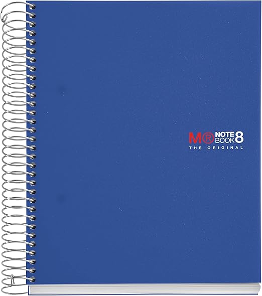 Miquelrius Premium A5 8Subject Spiral Notebook, Graph