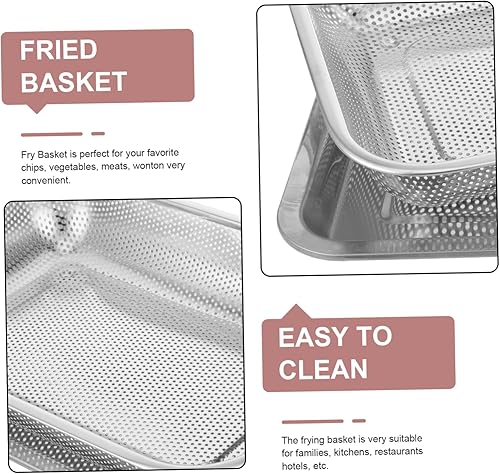 Miniatura 2 de 1 juego de cestas colador de alimentos contenedores airfryer bandeja para freír con cesta cesta de freidora cesta de freír profunda cesta de freír