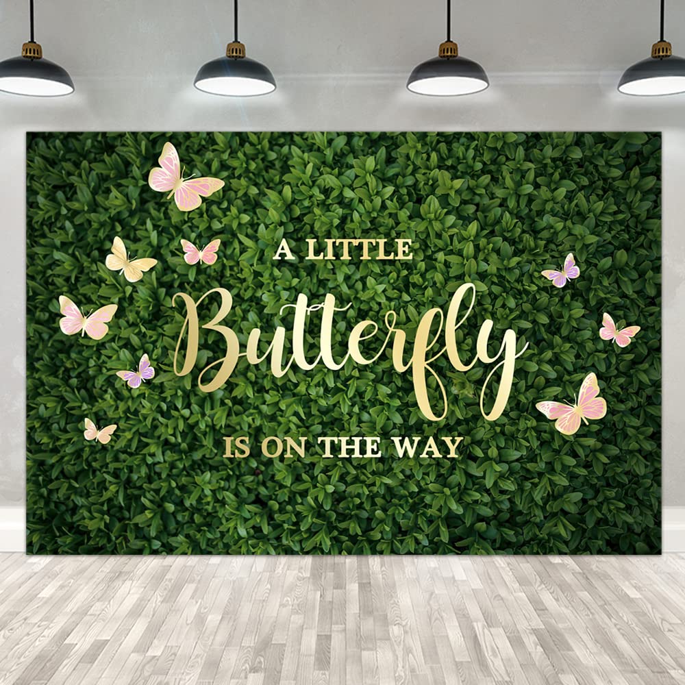 Buy Lofaris 9x6ft Butterfly Baby Shower Backdrop Golden Pink