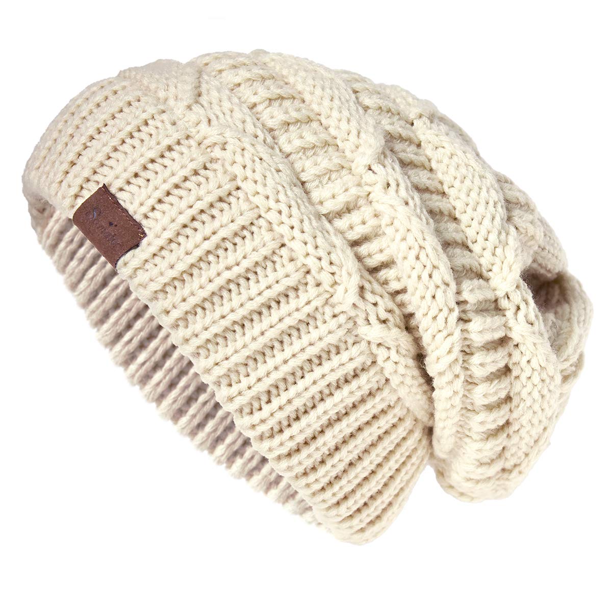 SOMALERSomaler Knit Beanie Hat for Women Oversize Chunky Winter Slouchy Beanie Hats Ski Cap