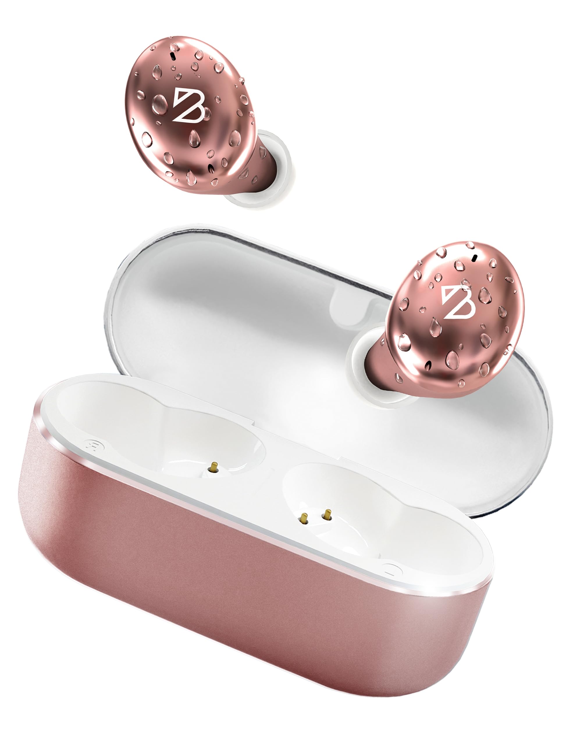 Back Bay Audio Tempo 30 Wireless Earbuds for Small Ears - Award-Winning Sound, Sweatproof Bluetooth Earbuds, Comfortable Ear Buds for Women, Pink Earphones Small Ear Canals, Long Battery Headphones