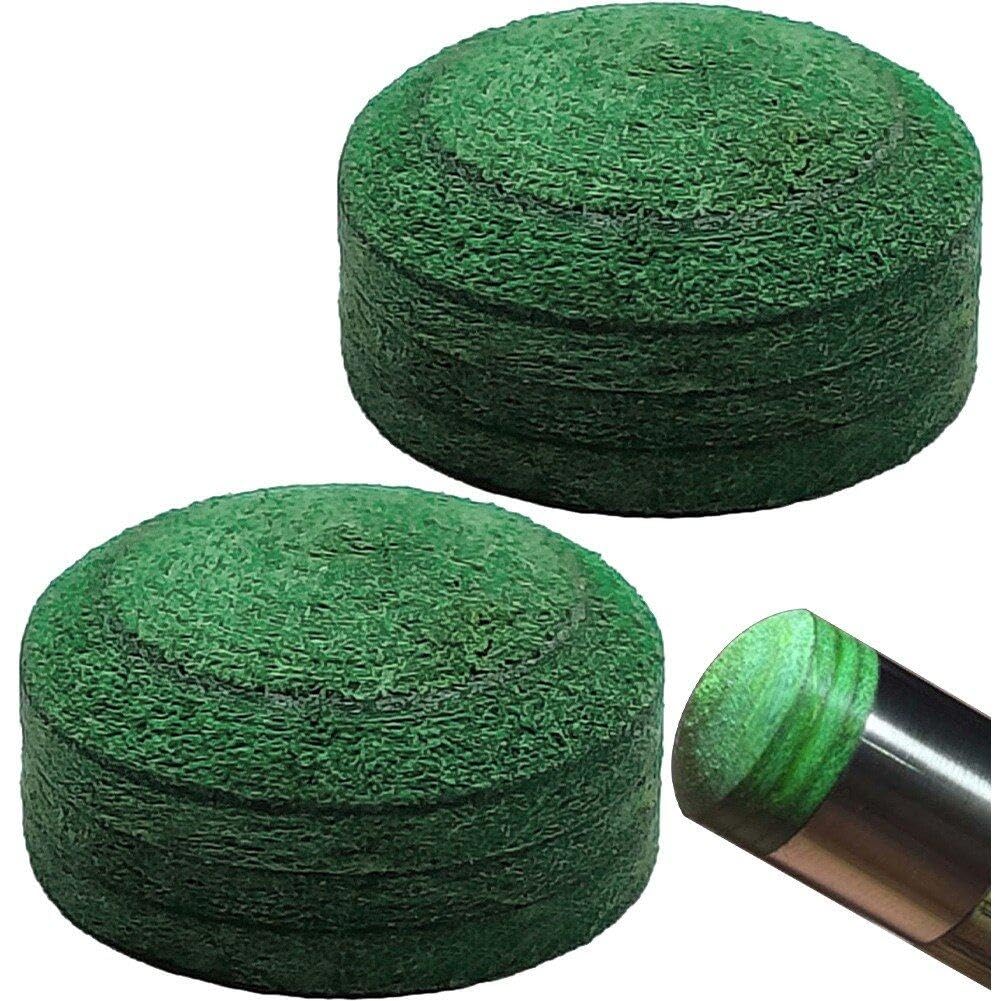 Tsffae 2 Pcs 11mm Pool Tips Snooker Tips, Leather Pool Cue Tips Billiard Tips, Snooker Cue Replacement Tips Pool Stick Tips for Pool Cues and Snooker