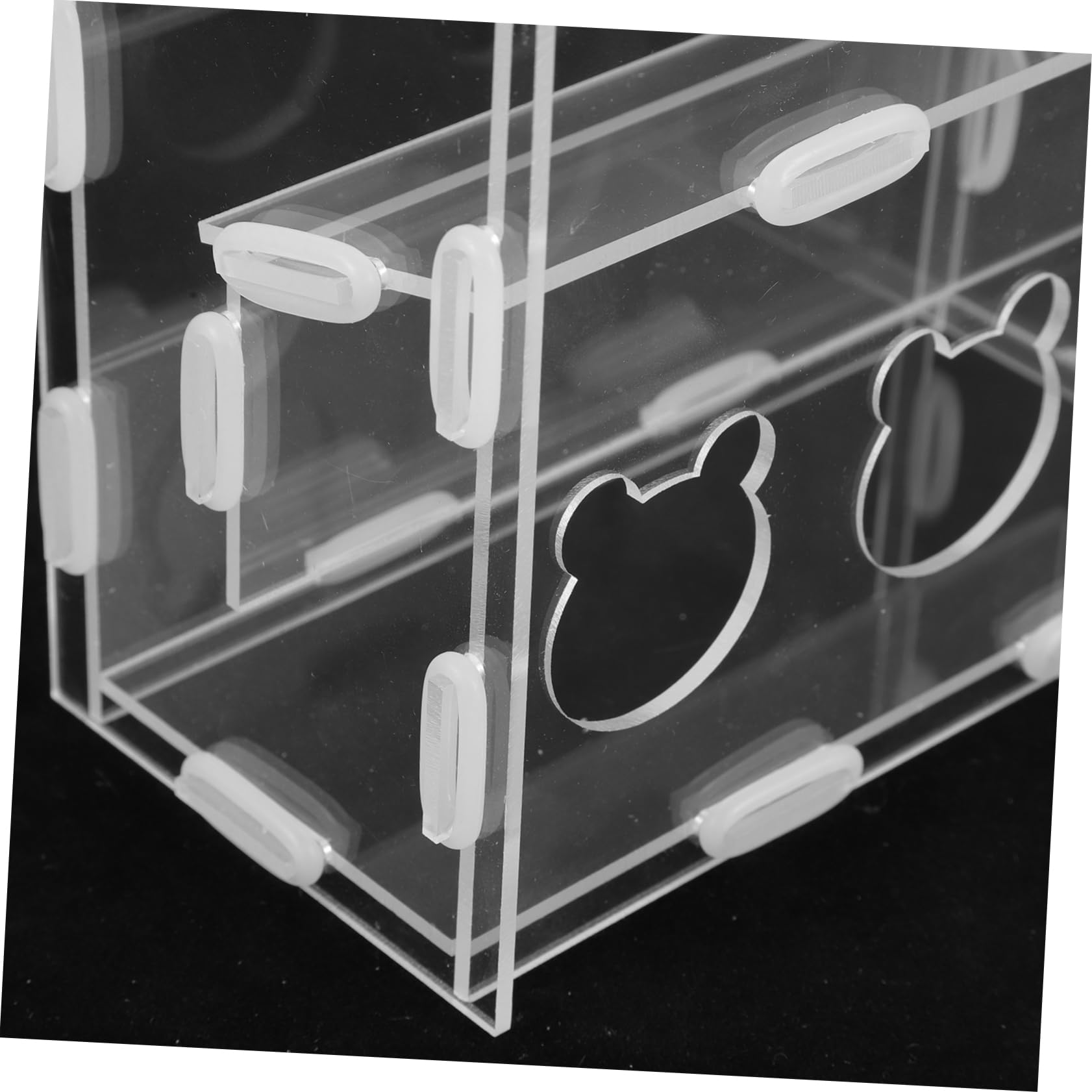 BCOATH Chicken Automatic Feeder Multi Use Poultry Food Container Transparent Design Spill Durable for Chickens Birds Pets