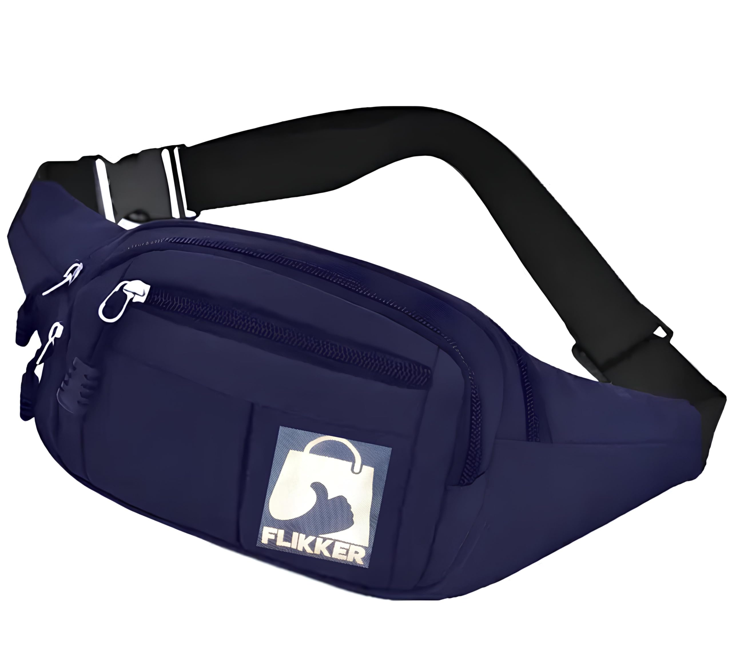Flikker: Stylish Waist Bag for Women Waterproof Polyester Chest for Men, Side for Boys, Small Pouch Belt, Fanny Pack Combo, Hip for Girls - Trendy Swag Hip Bag (Blue, Pack of: 1)-image-40