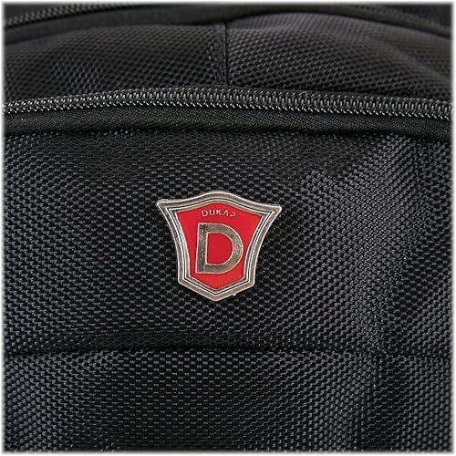 Miniatura 9 de DUKAP PRECISION Mochila ejecutiva para laptop de 15.6 pulgadas con telas duraderas y ligeras, Negro -, Mochilas de viaje