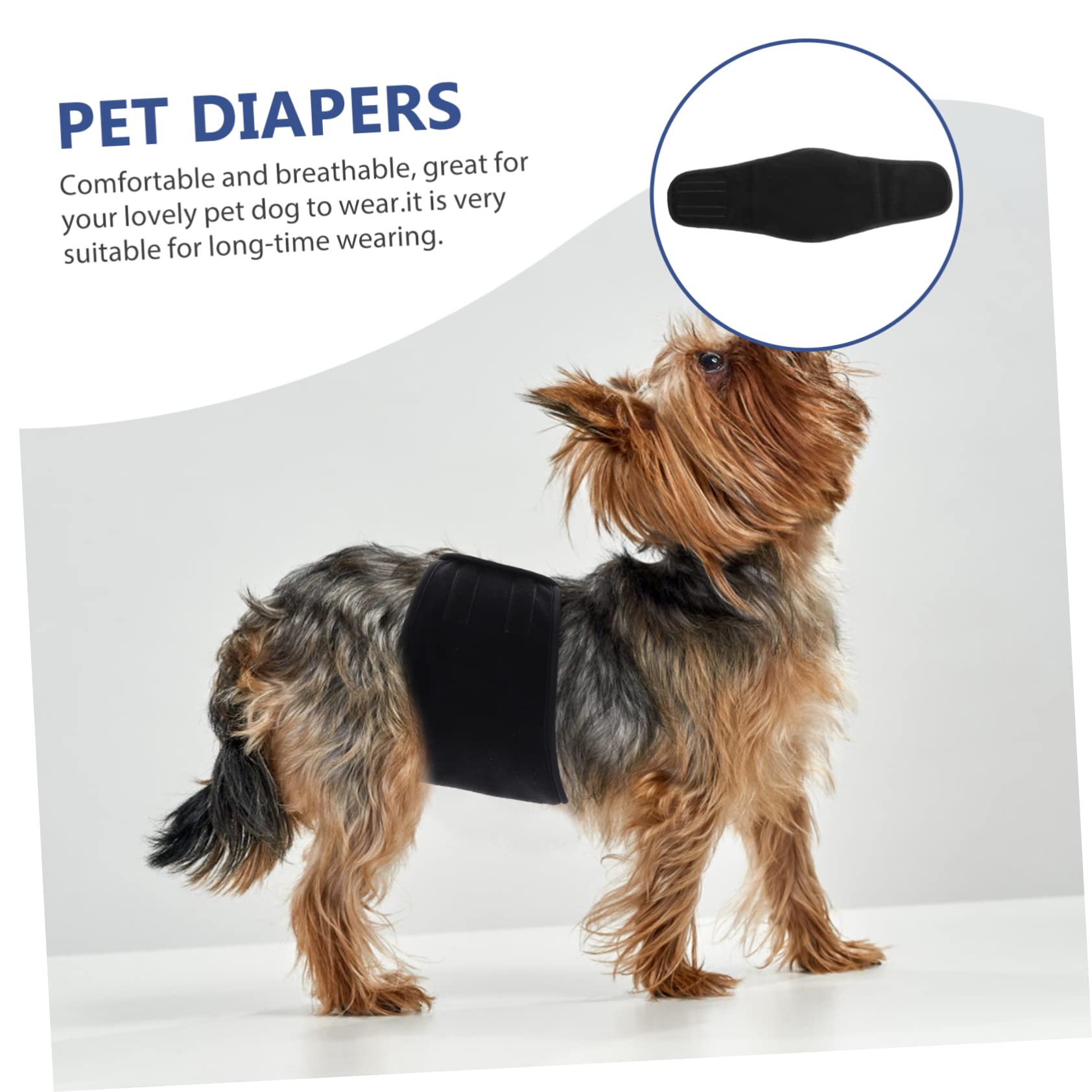 4piezas Pañal para Perro Macho Reutilizable y Absorbente Cinta para para Cachorros y Perros Calor