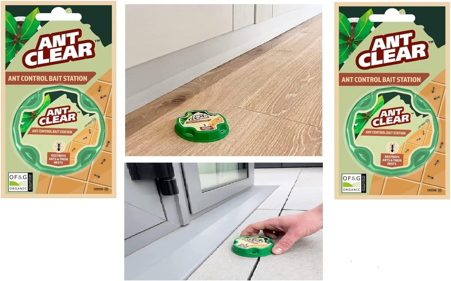 UKDD® Ant Bait Station Ant Stopper Station Ant Clear Ready To Use Pest Control Effective For Ants & Nests, results in days used both indoors and outdoors - Stop Ants (2 PACK (2 Bait Station))