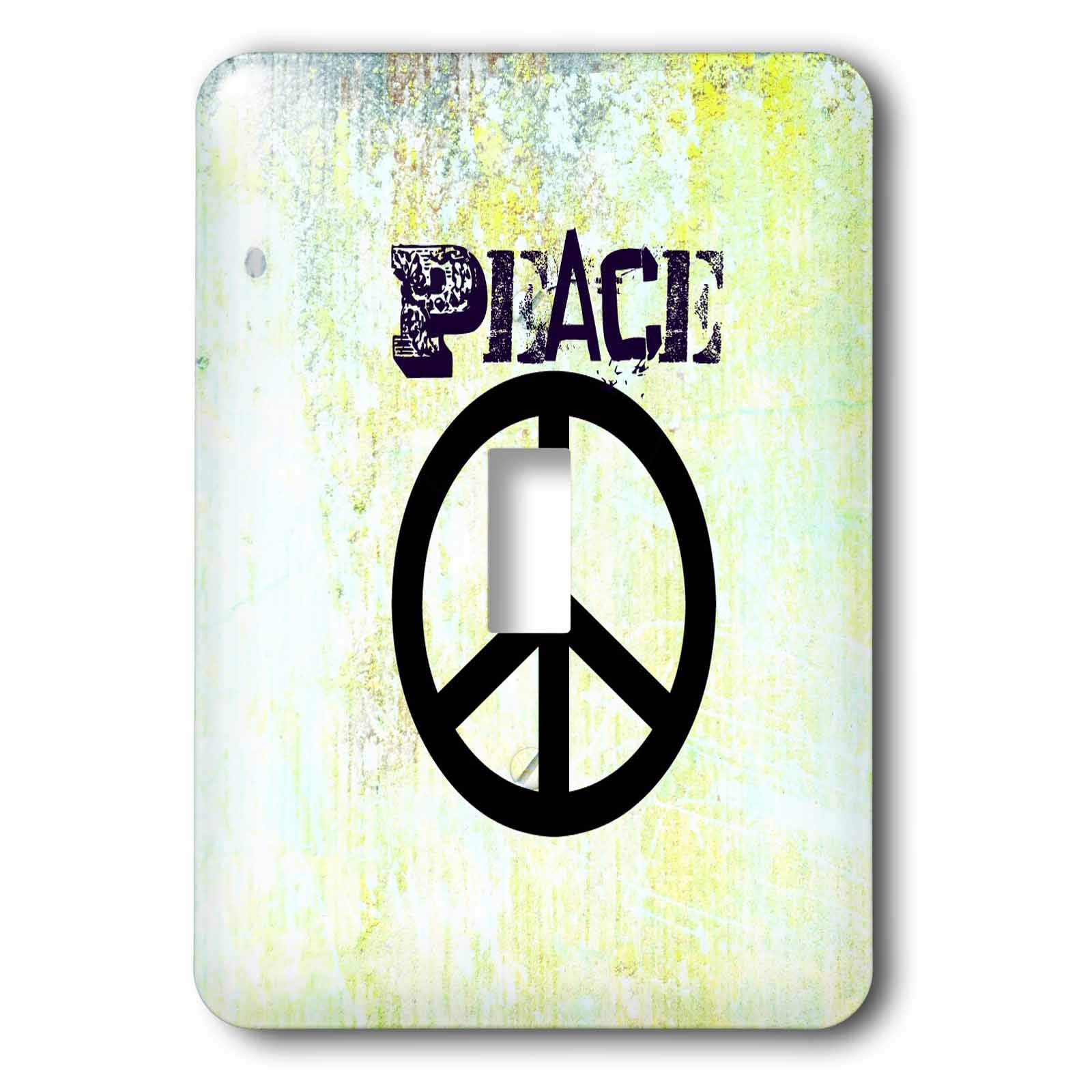 Interrupteur à baïonnette décoratif de haute qualité au motif peace sign spirituel
