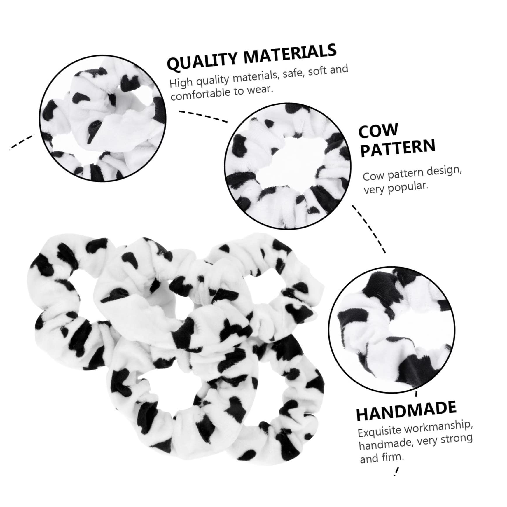 FRCOLOR 50pezzi Elegant Hair Scrunchies Cotton Hair Bands for Girls Versatile for Stylish Looks