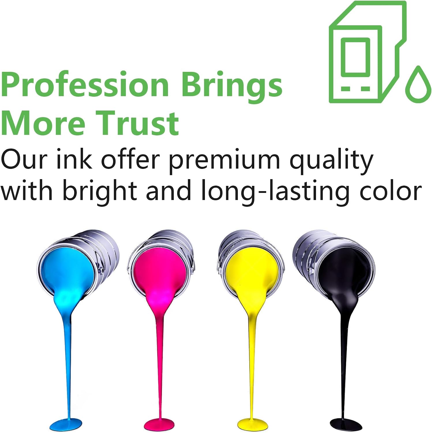 31 32XL Ink Bottle Set Replacement for HP 7301 5101 6001 5000 Ink Refill Use with Smart Tank 7301 6001 5101 5102 7001 7002 7602, Plus 651 551 Printer, 4-Pack