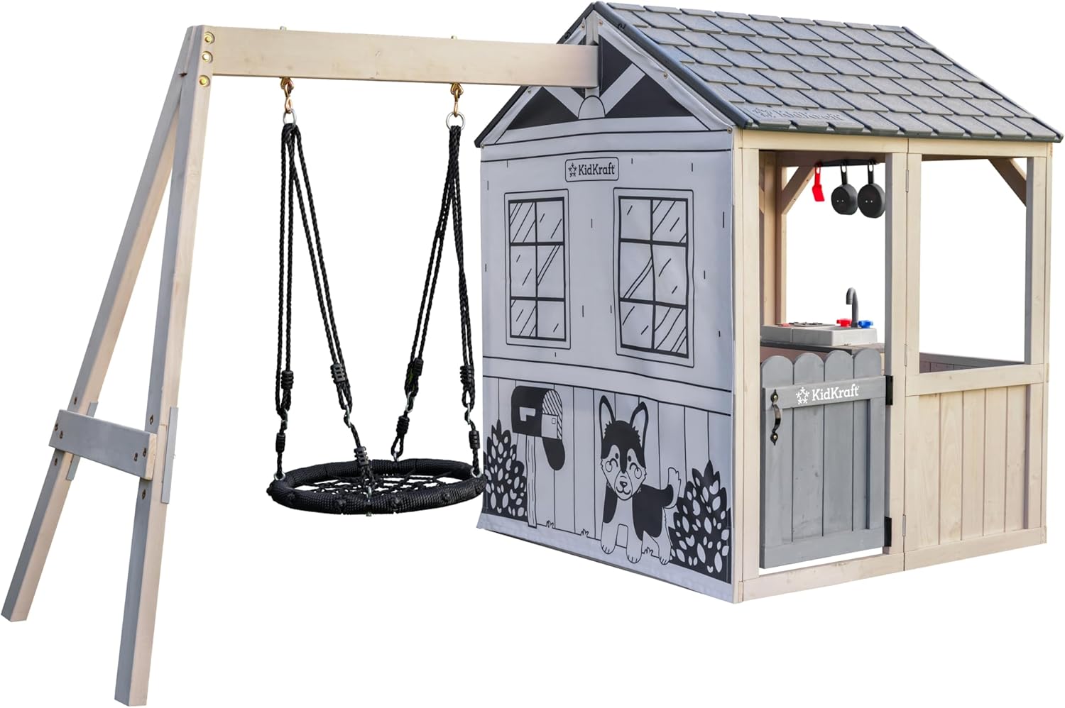 KidKraft Savannah Swing Wooden Outdoor Playhouse Liberia Ubuy