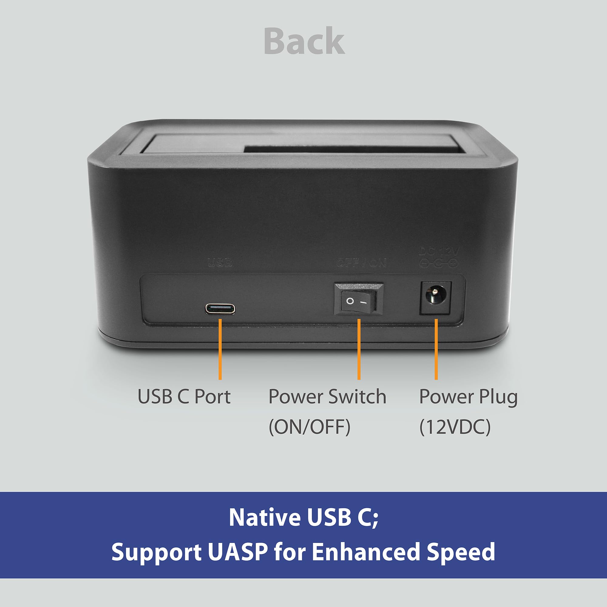 Amazon.com: Vantec NexStar JX, USB 3.2 Gen2x1, USB C, Single Bay