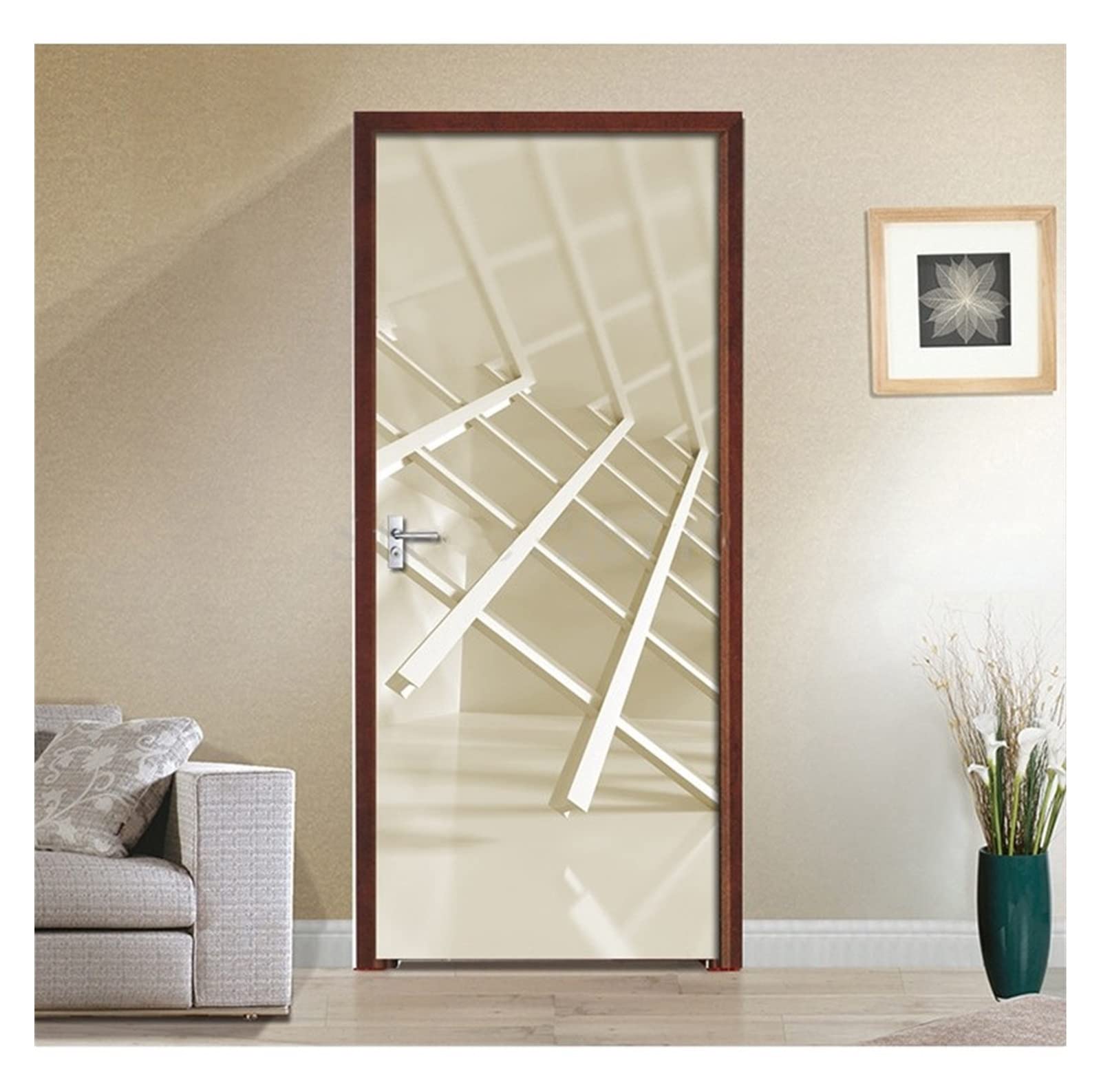 Autocollants bricolage auto-adhesif 3D pose rapide sans colle pour deco salon 77x200cm