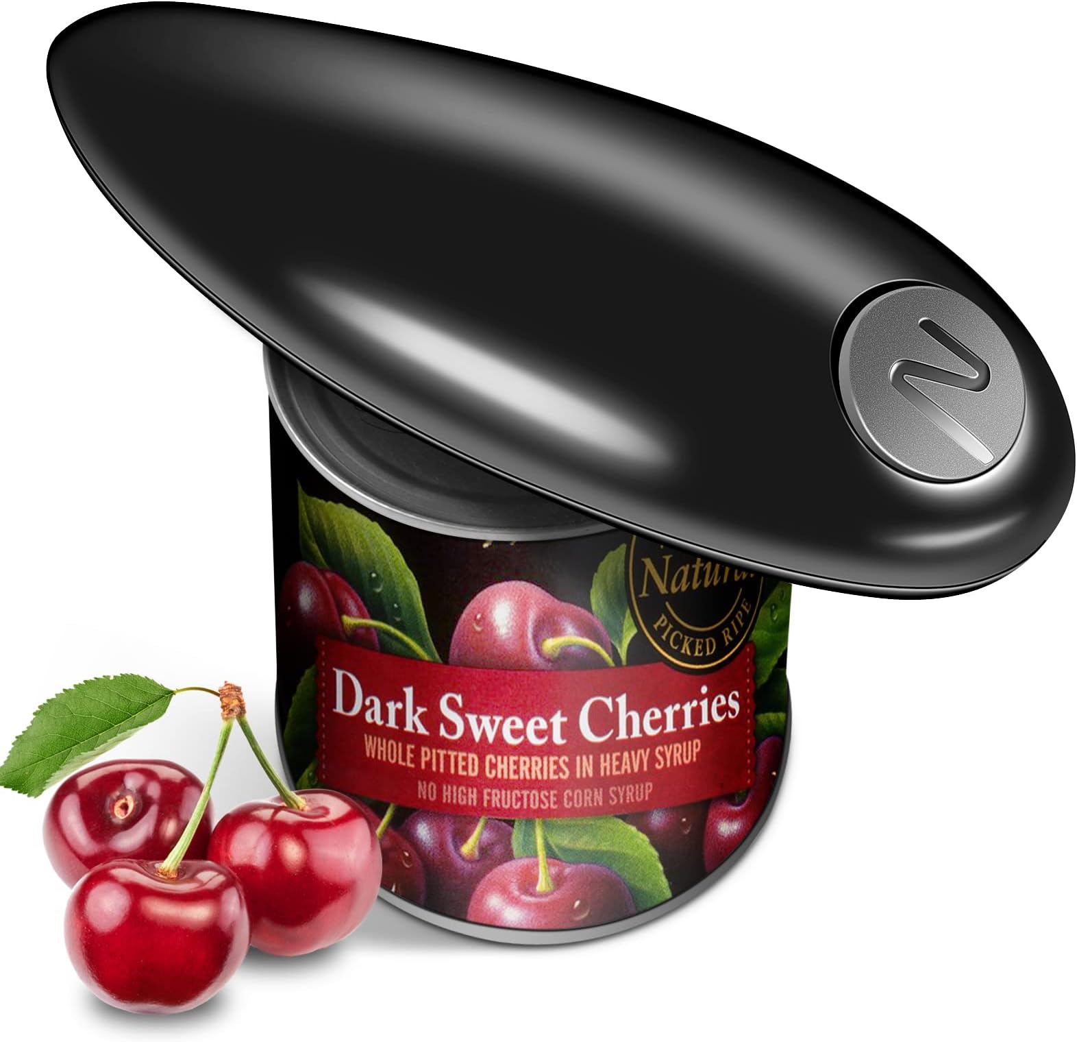 One Touch Battery Operated Electric Can Opener Open Most Can Shape No Sharp Edge, Best Kitchen Gadgets for Seniors, Arthritis, and Chef, Food-Safe Magnetic Catches Cover