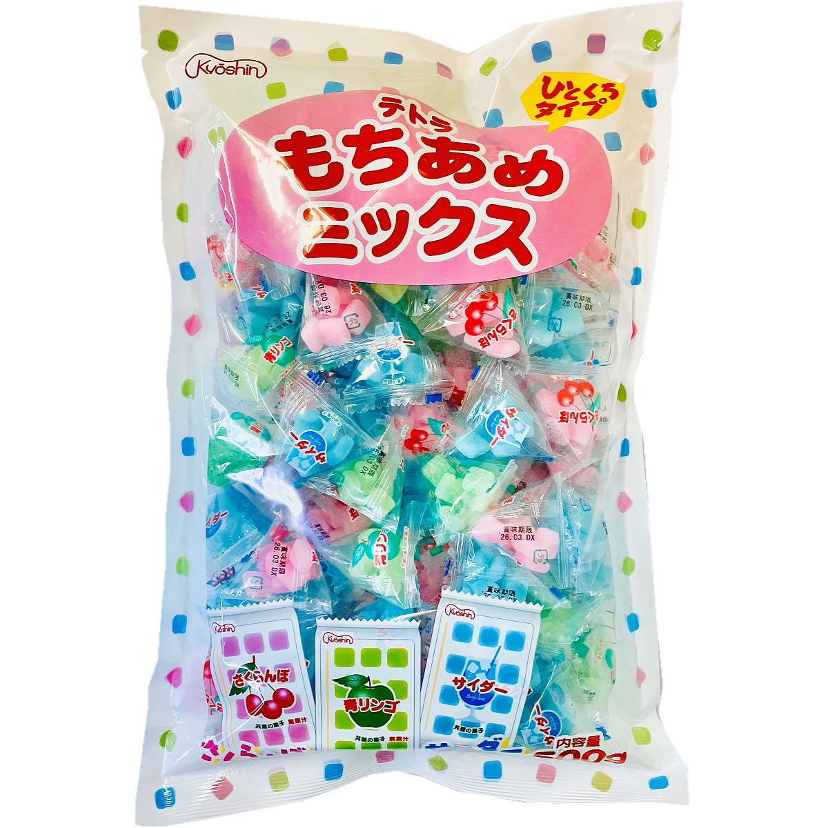 Amazon.co.jp: 共親製菓 テトラ もちあめミックス 3種類アソート 1袋
