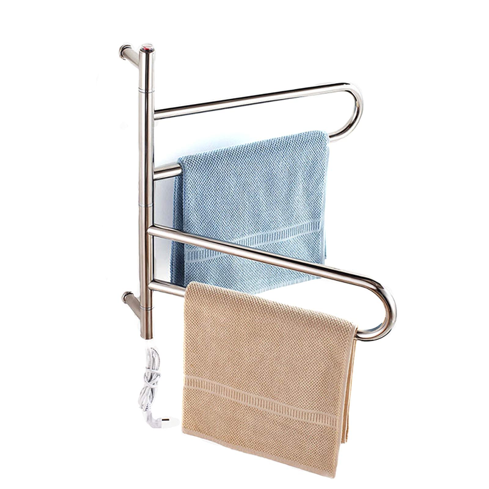 Toallero eléctrico para baño con calefacción de temperatura constante en pared