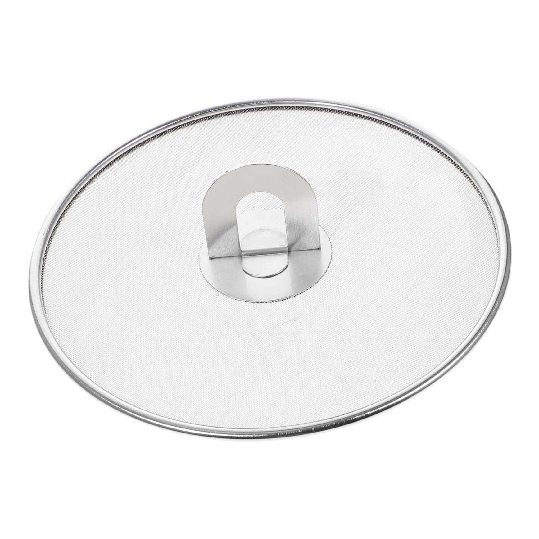 MUCKLILY Convenient Spill Splatter Screen with Handle Oil Separator for Cooking Frying Pan Kitchen Use Easy to Clean Prevents Hot Oil Splatter