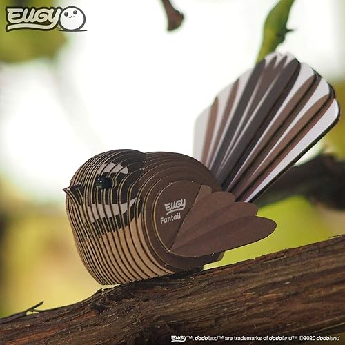 Miniatura 6 de Eugy Fantail Bird - Rompecabezas 3D de 27 piezas, respetuoso con el medio ambiente, juguete educativo para niños, niñas y niños a partir de 6 años