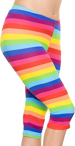 STRETCH IS COMFORT Women's and Plus Size Oh So Soft Knee & Full Length Leggings | Lots of Prints | Adult Sizes S-7X