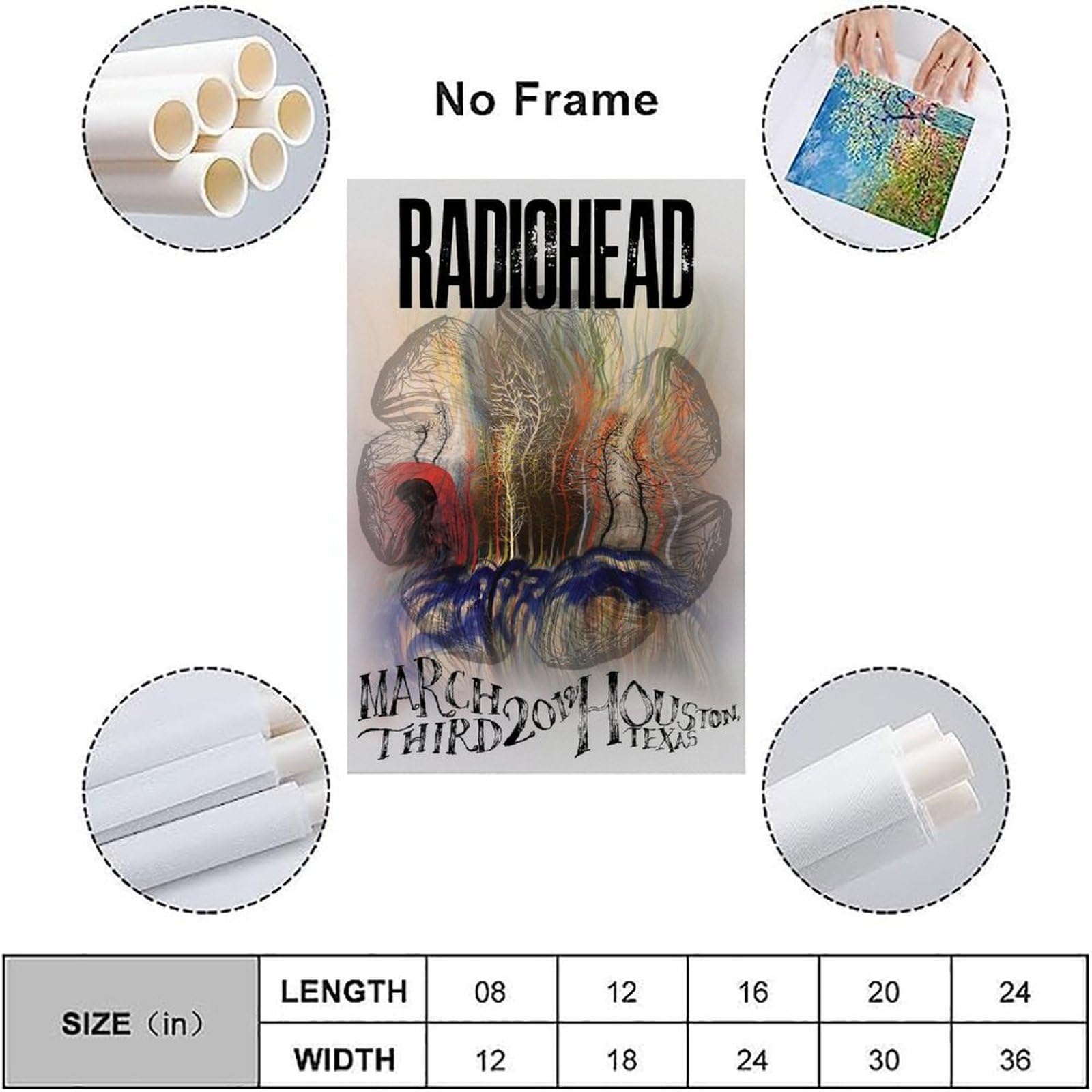 Poster Sur Toile Radiohead's Thom Yorke (années 1990