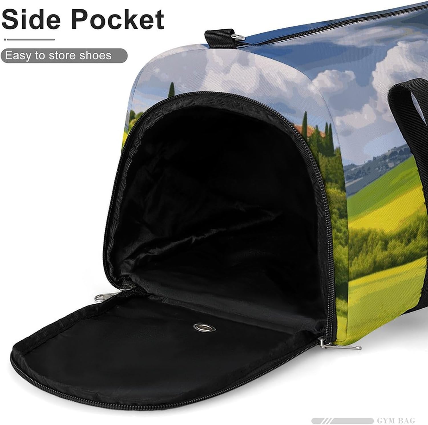 Gym Bag for Men Travel Duffle Bag Tuscany Spring Tote Bag Weekender Duffel Bag Weekender Bag for Sports