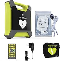 XFT-120GA Rechargeable AED Trainer with Remote Control - CPR Defibrillator Simulator, 8 Scenarios, 4 Languages