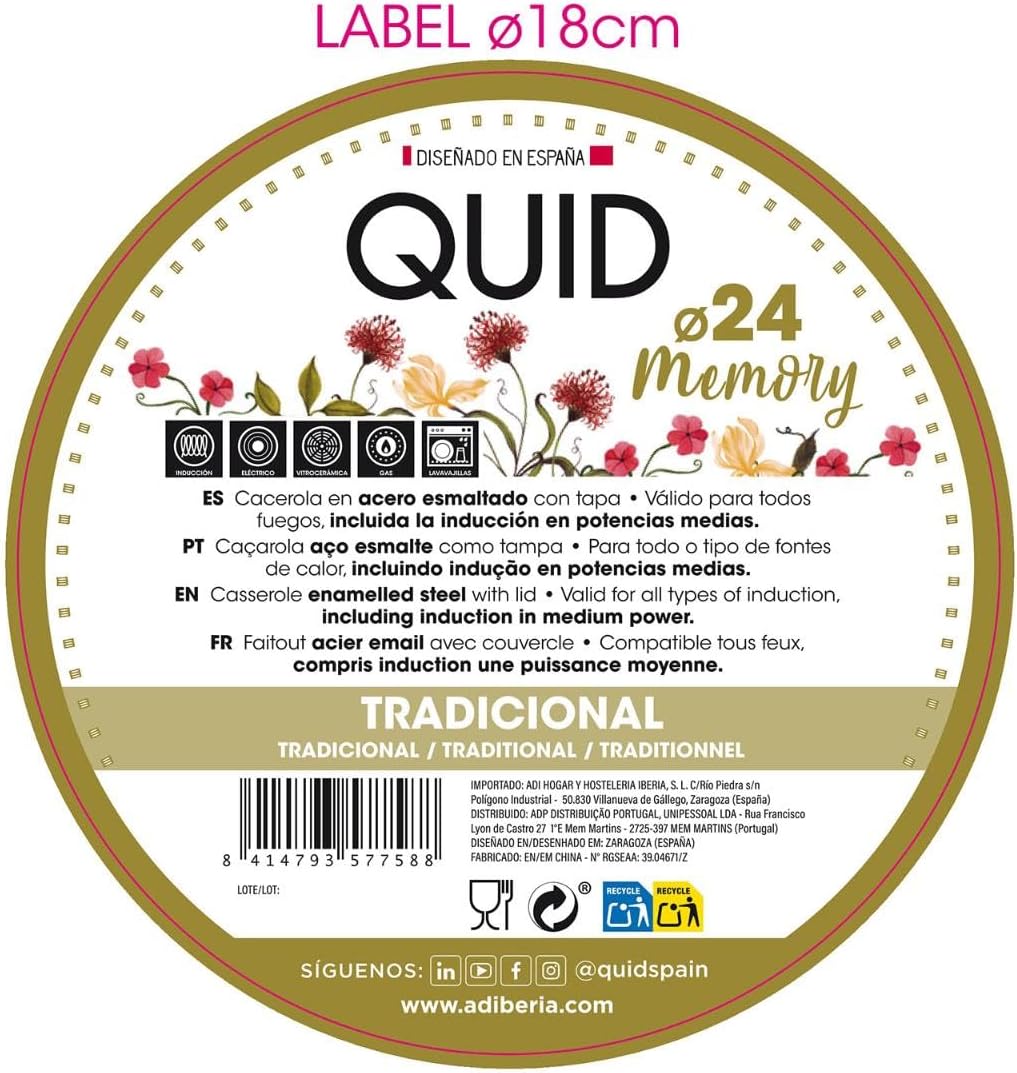 24 cm ESMALT MEMORY QD Steel