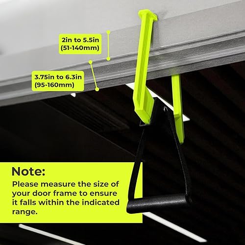 Miniatura 6 de Pull Up Bar for Doorway, Travel Pull Up Bar, Portable Home Gym Equipment, Dual Handle Design for Pull-Ups, Maximum Load Capacity of 330lb, No Screws