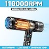 Secadora de pelo de alta velocidad VGR, 110,000 RPM BLDC iónico, 3 accesorios magnéticos | Para secado en casa y peinados de salón; incluye 4 ajustes de calor, 3 velocidades, golpe de aire frío, difusor y filtro removible 3