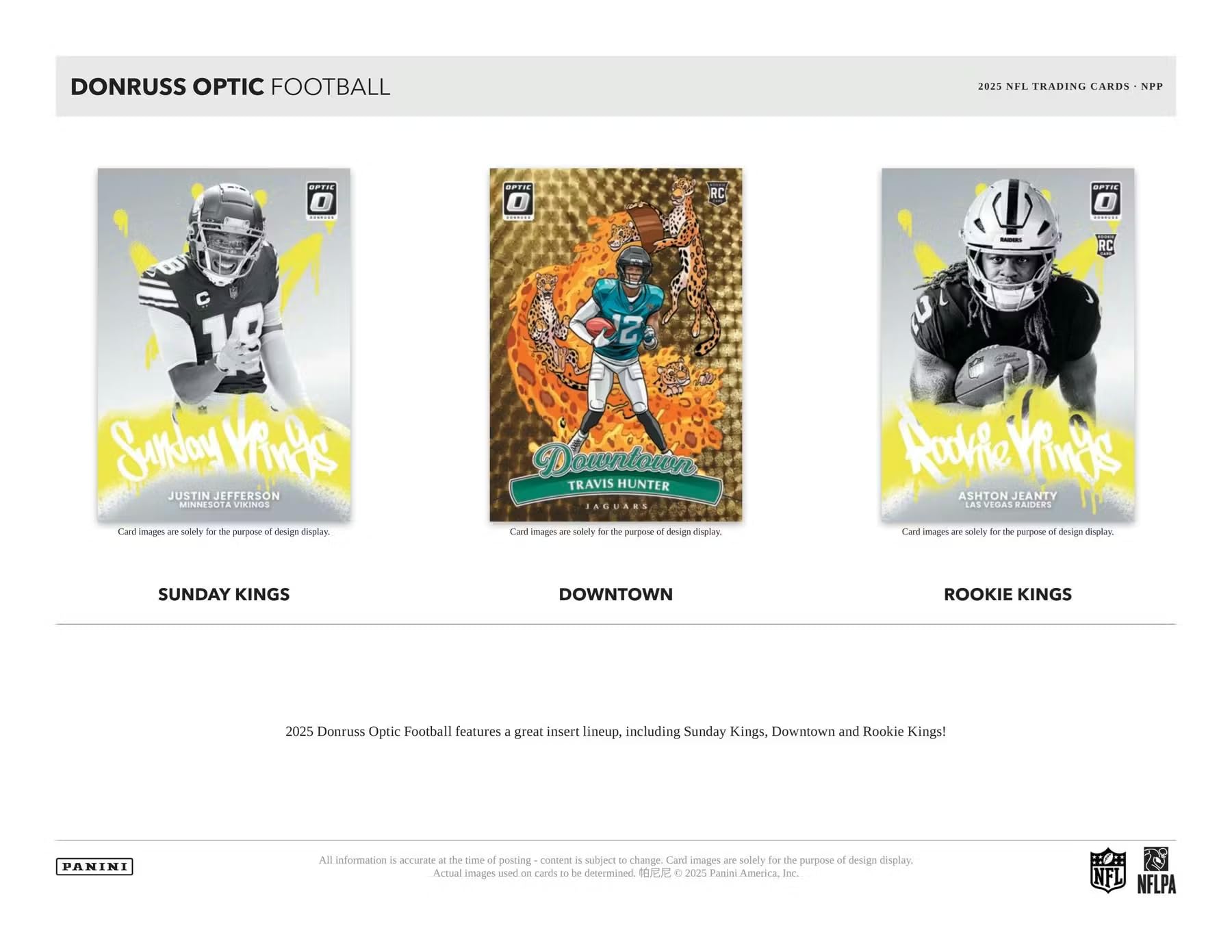 2025 Panini Donruss Optic Football Mega Trading Card Box (1 carta autografo o memorabilia per scatola)