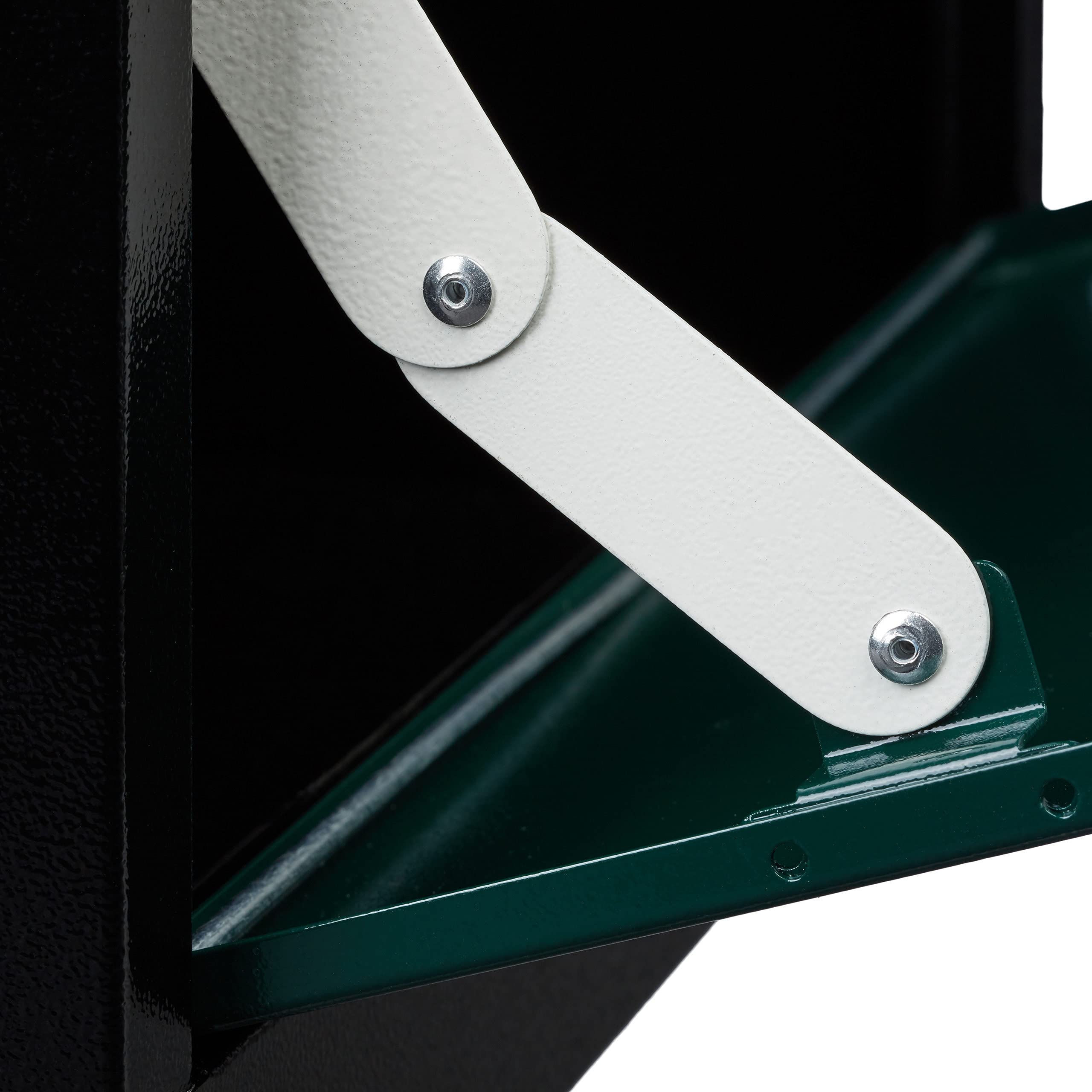Relaxdays 10020775_641 Boîte aux Lettres Murale Grande XL pour Paquet avec clapet sécurité avec clés HxlxP: 53 x 43,5 x 26 cm, Noir-Vert