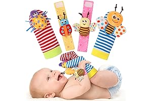 Bloobloomax Baby Rattles with Wrist Rattle