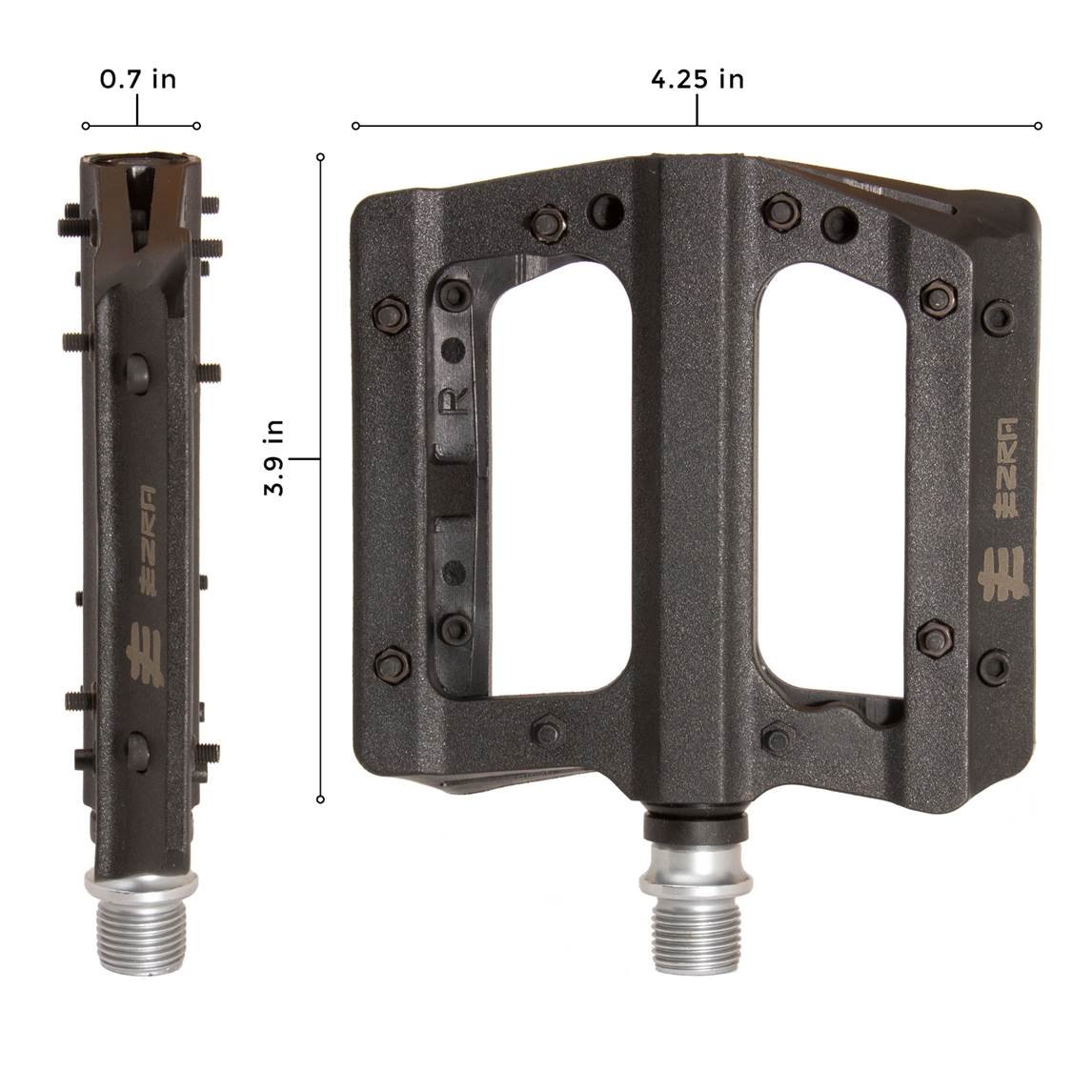 Flat Mountain Bike Platform Pedals by Eastern Bikes for MTB and BMX