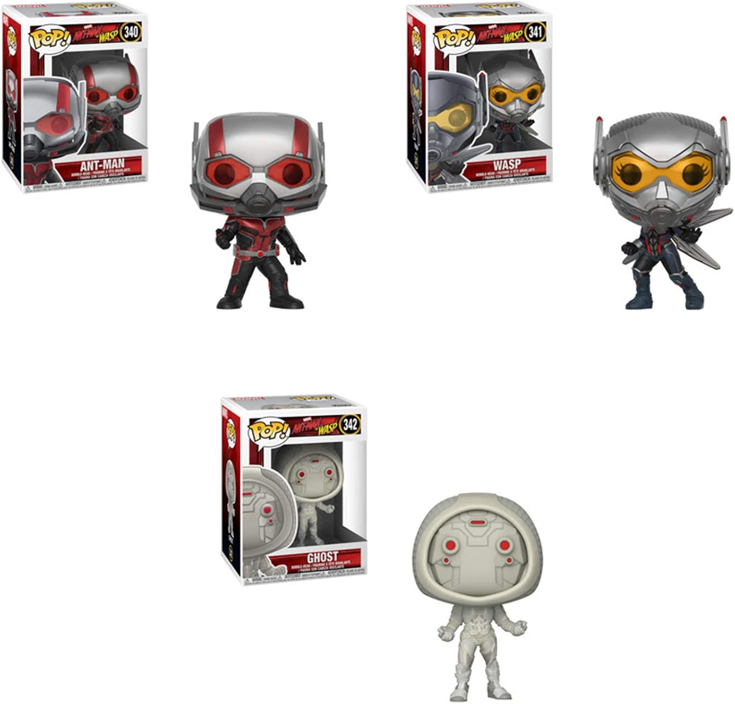 Funko Marvel: Pop! Ant-Man & Wasp Collectors Set - Ant-Man, The Wasp, Ghost