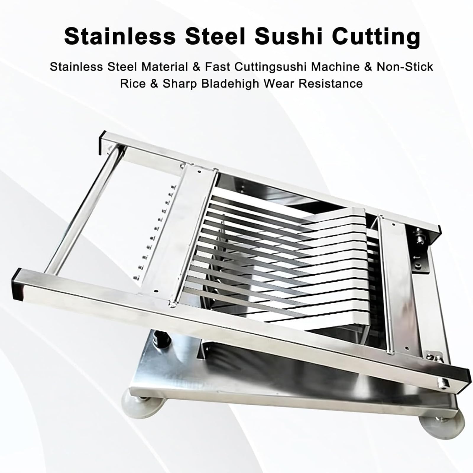 Sushi-Rollenschneider – Manuelle Schneidemaschine für gleichmäßige Scheiben, antihaftbeschichtetes Design, schneidet schnell Sushi-Rollen und Reisbällchen für den Heim- oder Restaurantgebrauch