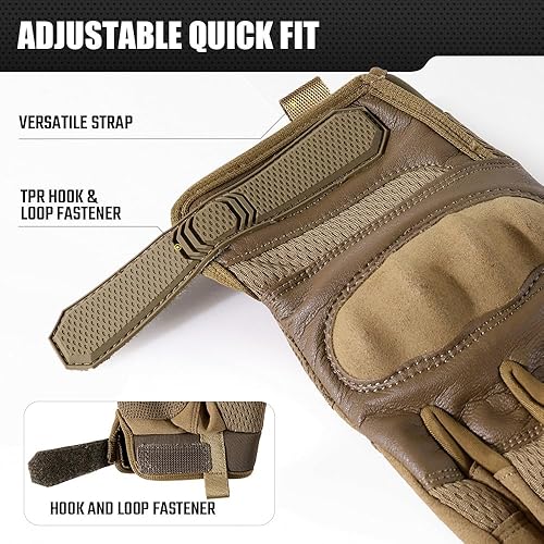 Miniatura 4 de AXBXCX - Guantes de dedos completos compatibles con pantalla táctil para motocicletas ciclismo moto ATV bicicleta acampar escalar deportes al aire