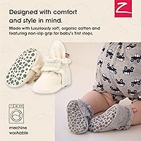 Vista 2 de Zutano Botines unisex de algodón orgánico con suela de agarre