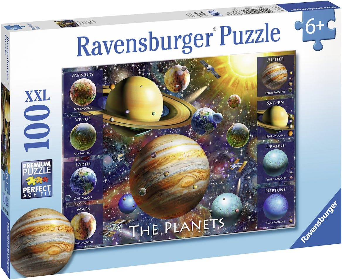 Ravensburger 108534 The Planets Jigsaw Puzzles, Blue