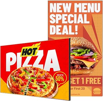 32" Digital Signage Disply, 2000nits High Brightness Advertising Display, Slim Fit Frameless Wall Mount Digital Signage, CMS Remote Publish, 24/7 Working, Smart Split-Screen, HDMI/USB/WiFi/Android OS