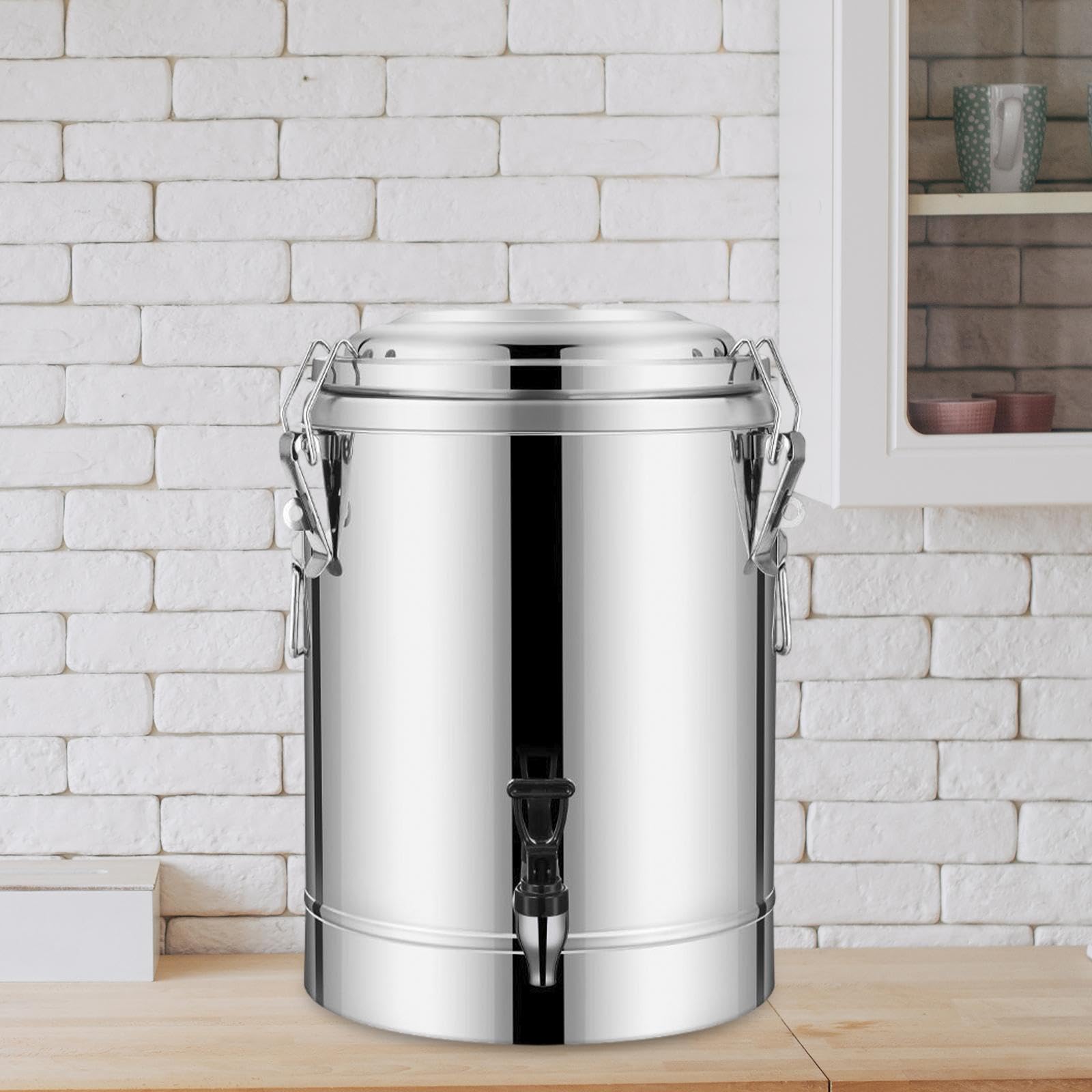 Dispensador de Bebidas Frías Y Calientes, Agua Caliente, Acero Inoxidable, Leche, tal como se describe, 10l